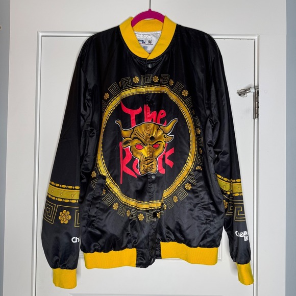 Other - WWE The Rock Retro Fanimation Chalk Line Snap Jacket Sz XL